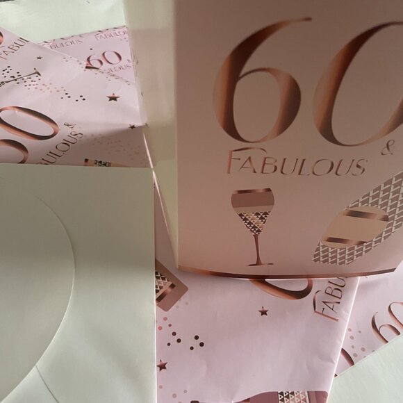 60 & Fabulous Birthday Party Wrapping Paper - Picture 7 of 8